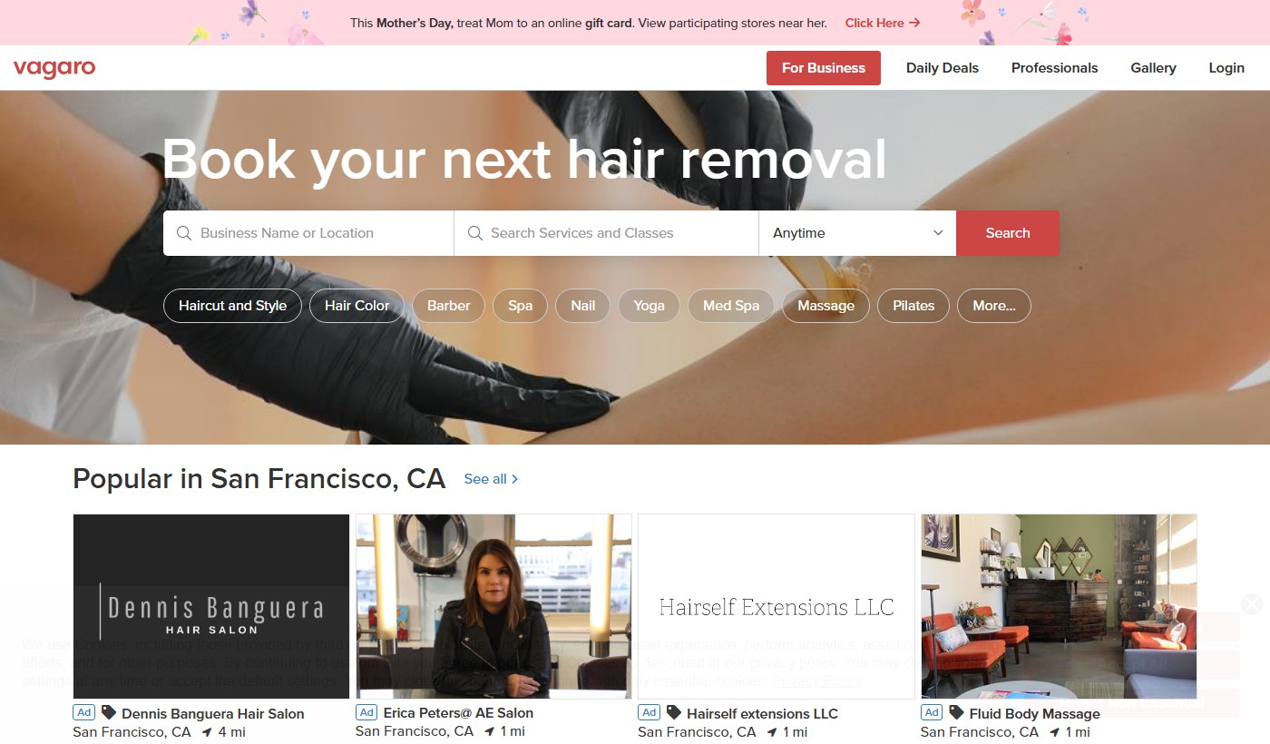 Vagaro salon software screenshot